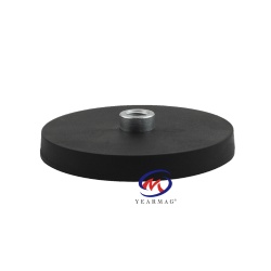 Rubber Coated Magnet with Thread