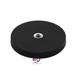 Coated Pot Magnet with Internal Thread